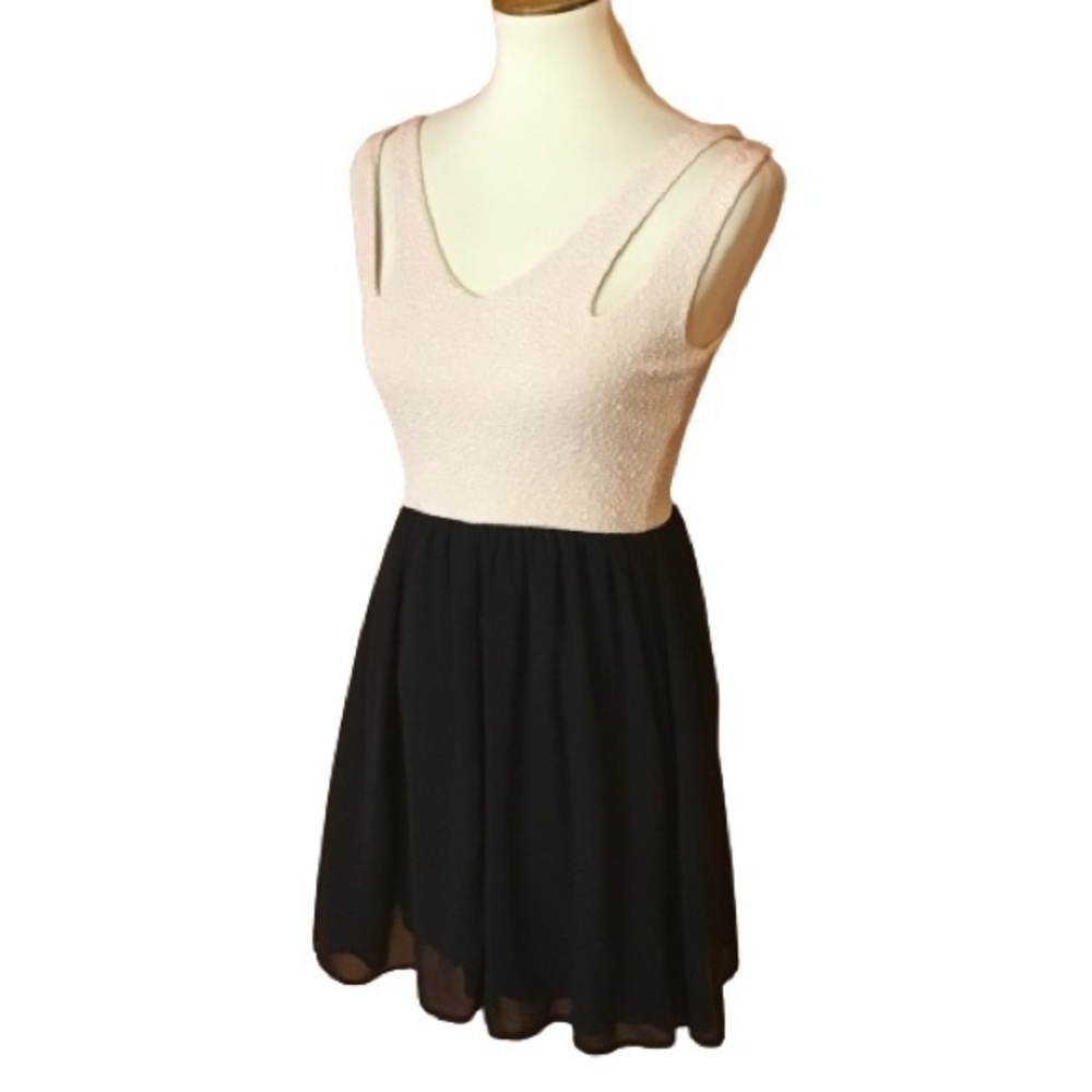Glittery fit n flare night out dress